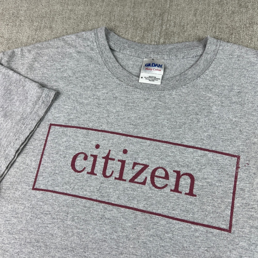 Citizen Band T Shirt Mens M Gray Cropped Youth Album Floral 2000s Graphic Rare